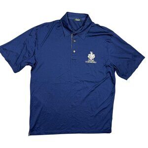 Marbas Trump Turnberry Golf Course Polo Shirt Made in Italy Blue Medium